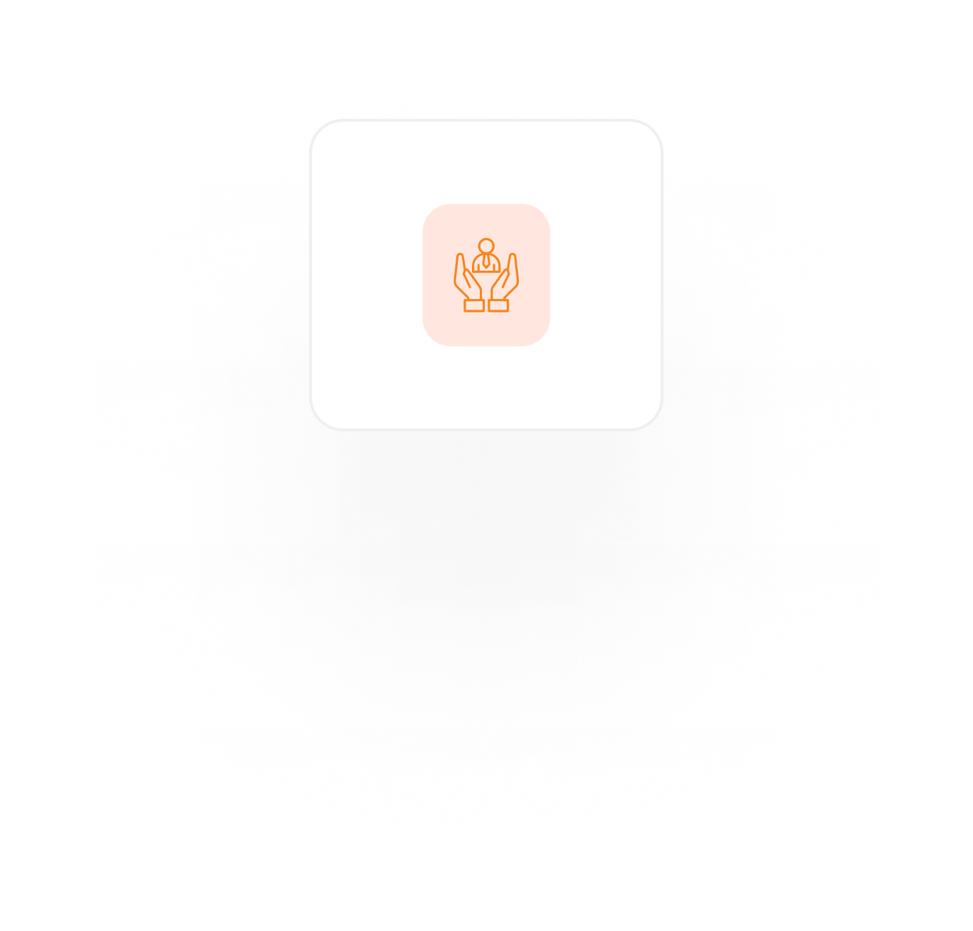 Icono naranja representativo de perfil de usuario o cliente en plataforma CRM.